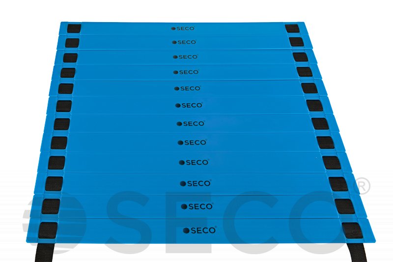 Тренувальні сходи координаційні для бігу SECO® 12 ступенів 6 м синього кольору фото товару