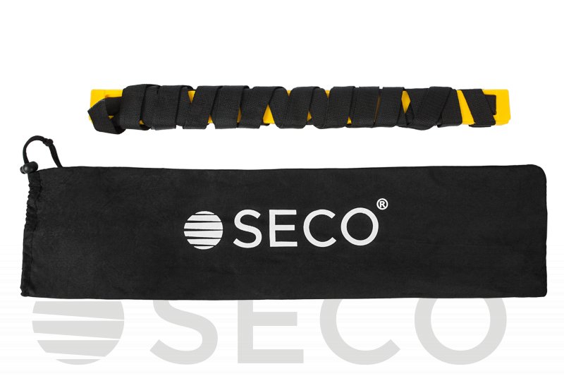 Тренувальні сходи координаційні для бігу SECO® 8 ступенів 4 м жовтого кольору фото товару
