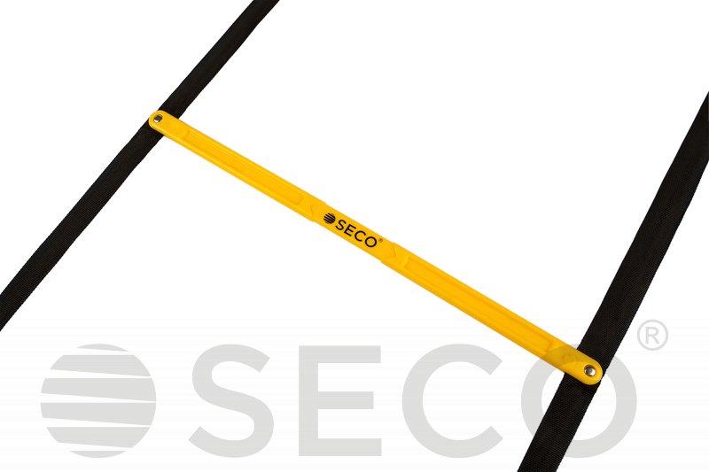 Тренувальні сходи координаційні для бігу SECO® складні 12 ступенів 5,1 м жовтого кольору фото товару