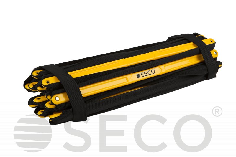 Тренувальні сходи координаційні для бігу SECO® складні 12 ступенів 5,1 м жовтого кольору фото товару