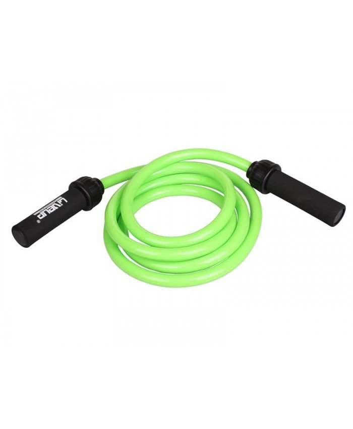 Скакалка утяжеленная LiveUp HEAVY JUMP ROPE 1000 г Green фото товару