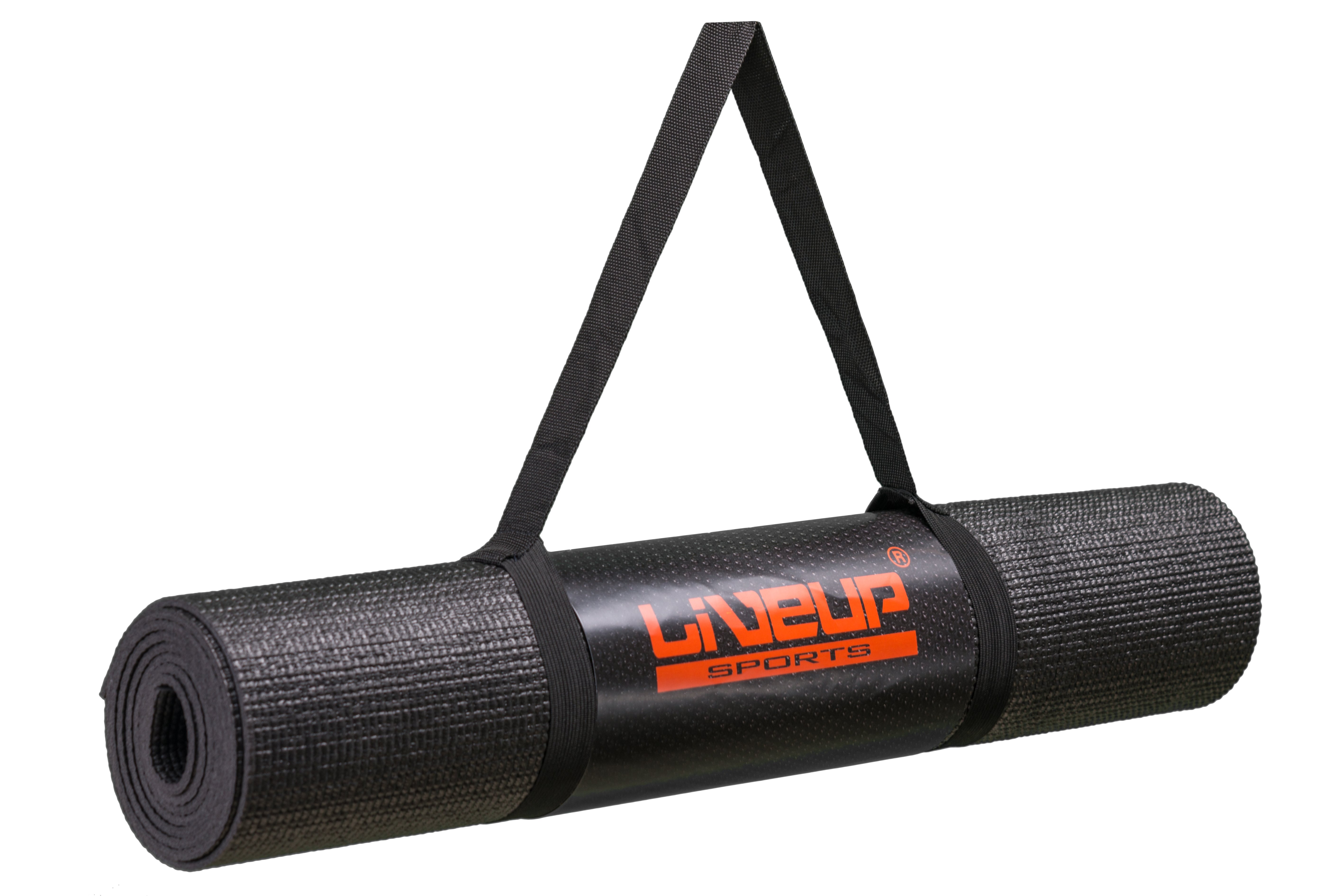 Килимок для йоги LiveUp Yoga Mat Total Black (Limited Edition) фото товару