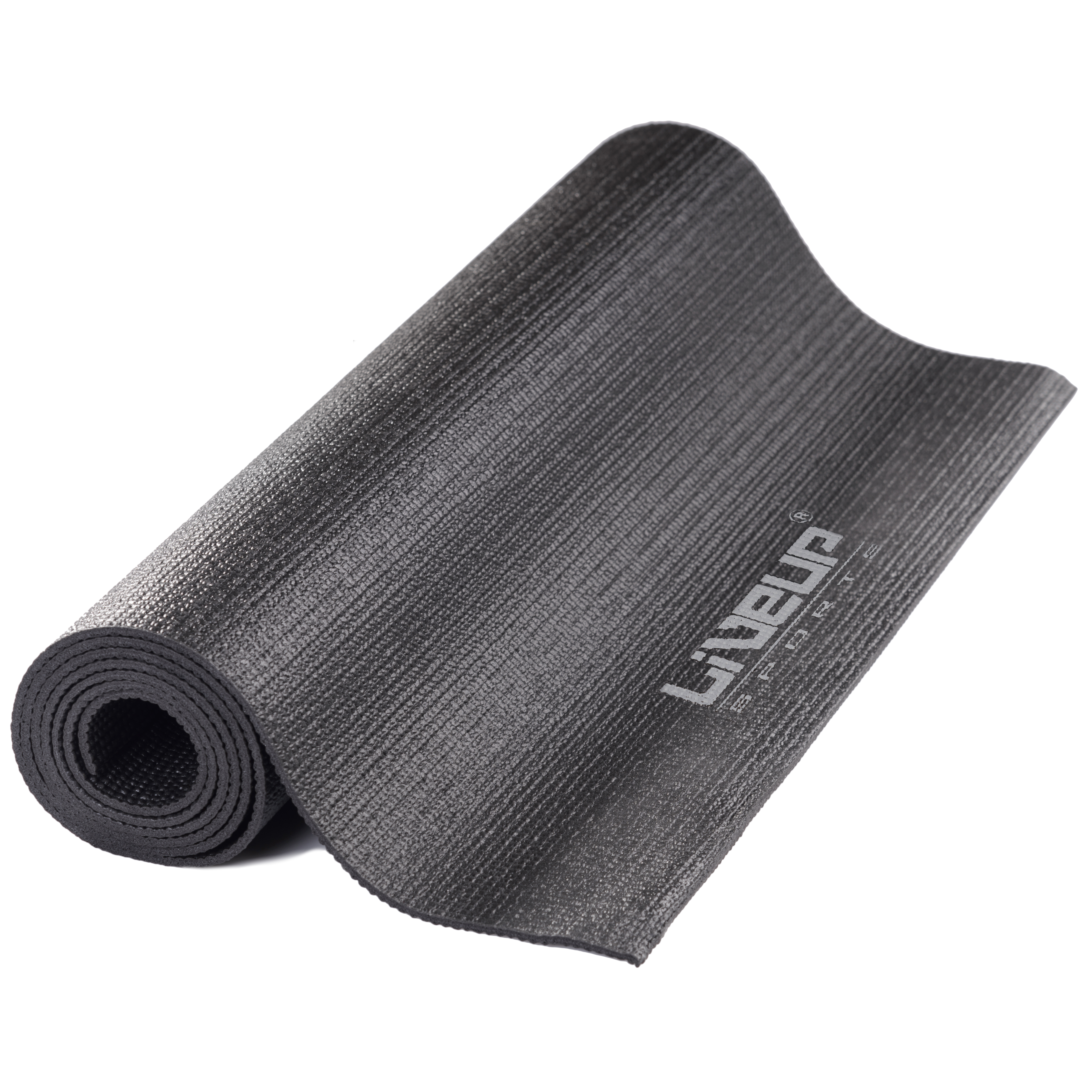 Килимок для йоги LiveUp Yoga Mat Total Black (Limited Edition) фото товару