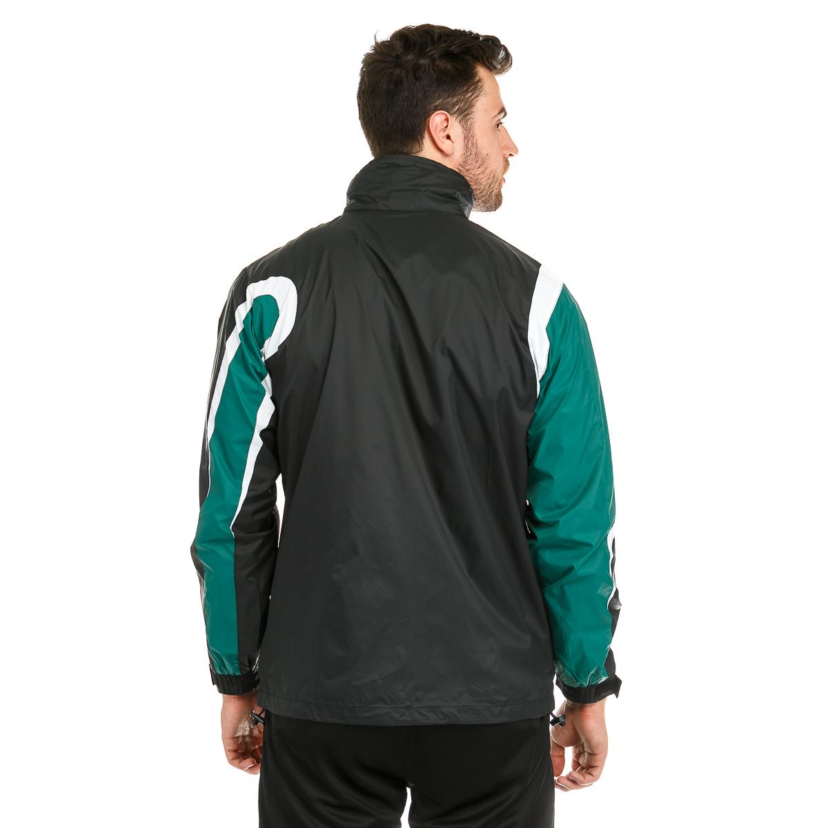 Куртка ветрозащитная Europaw TeamLine черно-зеленая [XS] фото товару