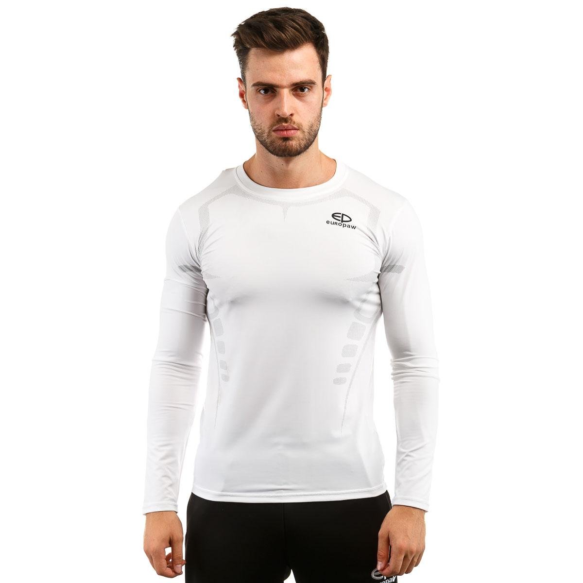 Футболка компрессионная Europaw ls top белая [S] фото товару