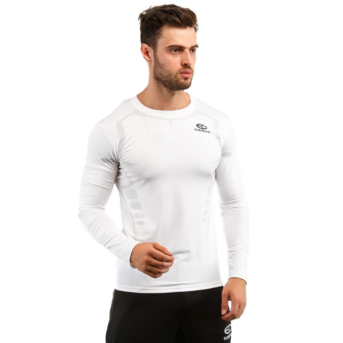 Футболка компрессионная Europaw ls top белая [L] фото товару