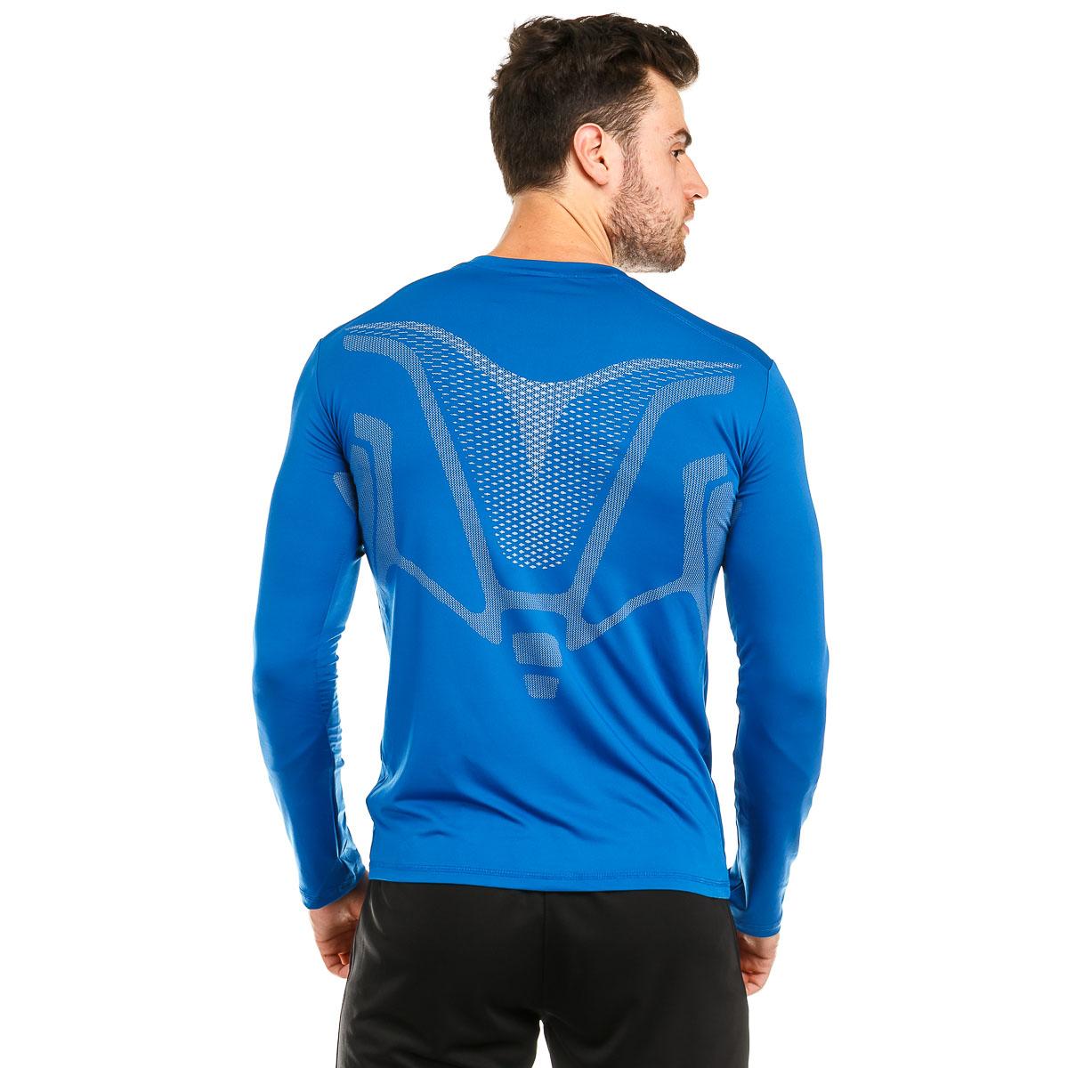 Футболка компрессионная Europaw ls top синяя [L] фото товару