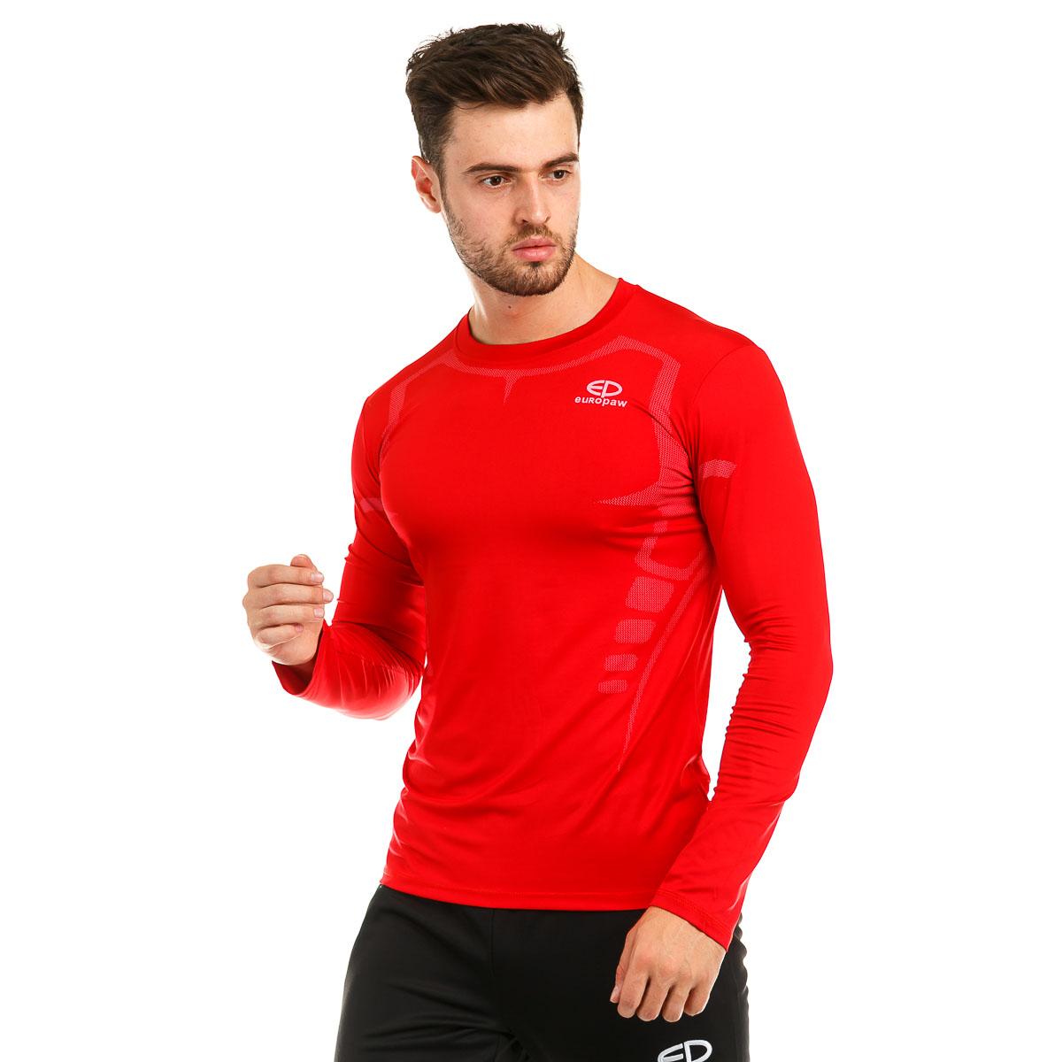 Футболка компрессионная Europaw ls top красная [S] фото товару