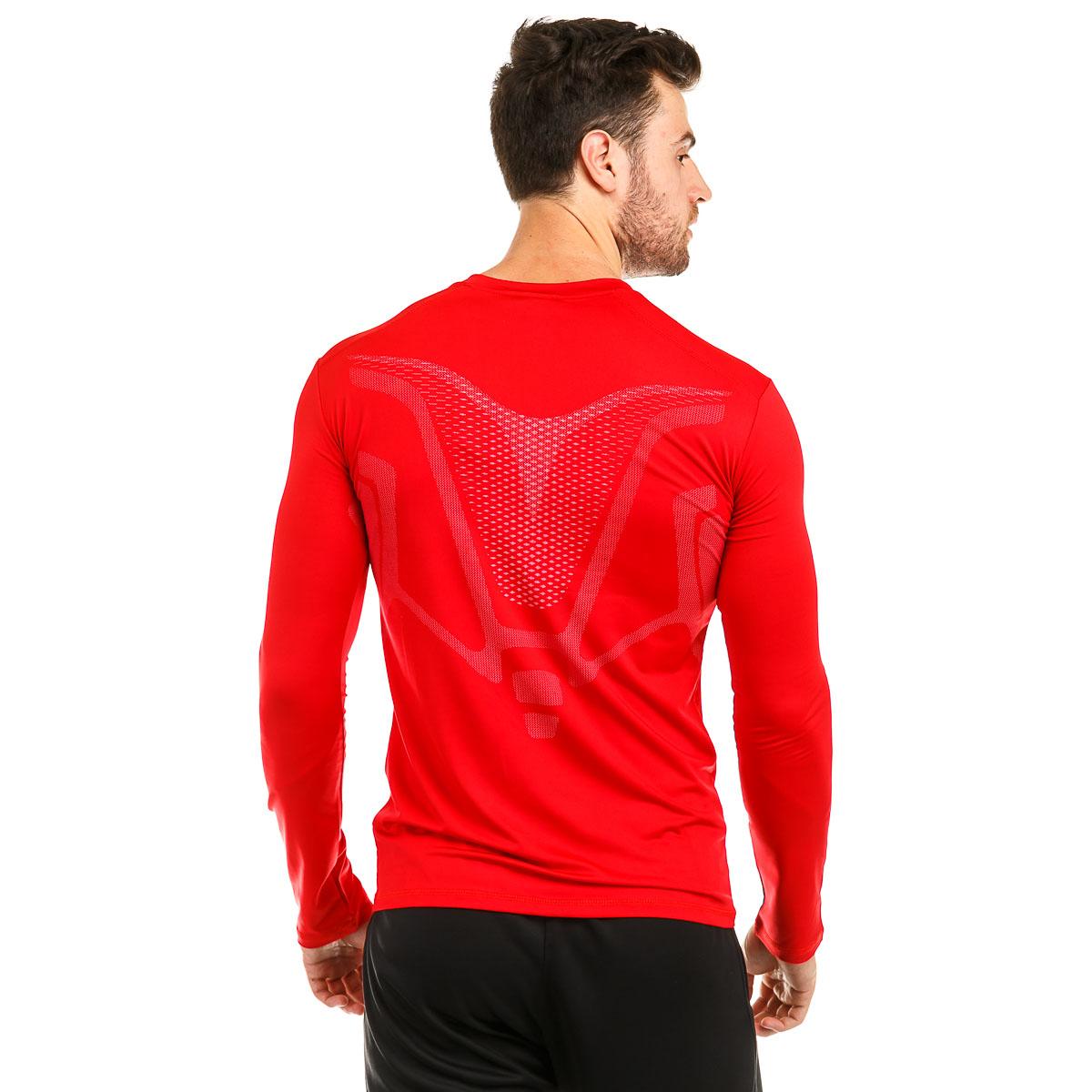 Футболка компрессионная Europaw ls top красная [L] фото товару