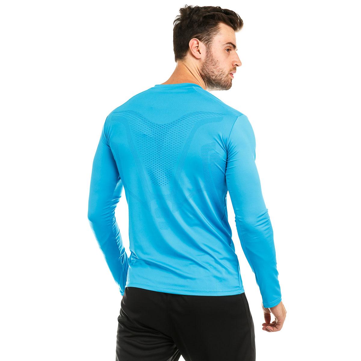 Футболка компрессионная Europaw ls top бирюзовая [S] фото товару