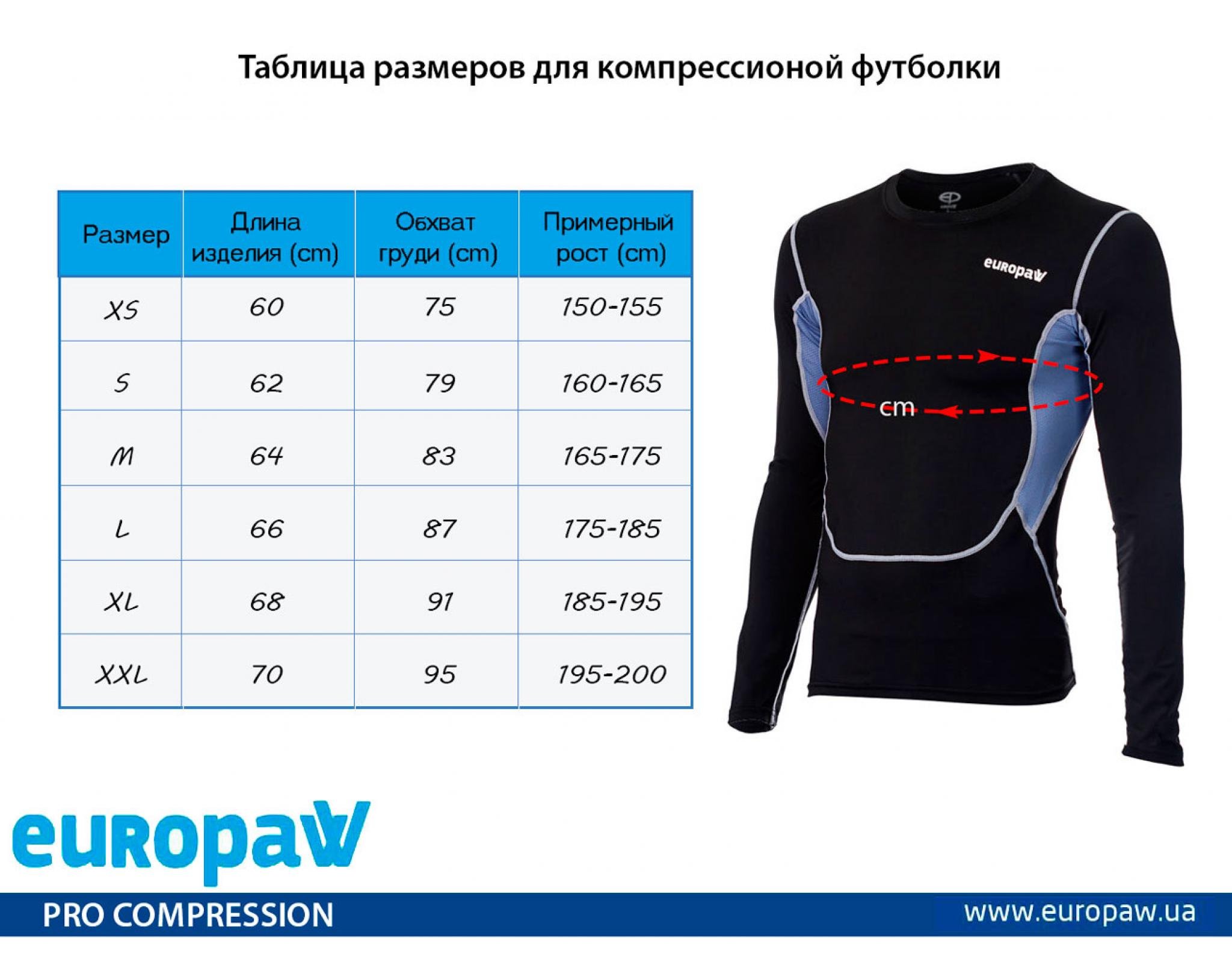 Футболка компрессионная LS Europaw PRO черно-серая [L] фото товару