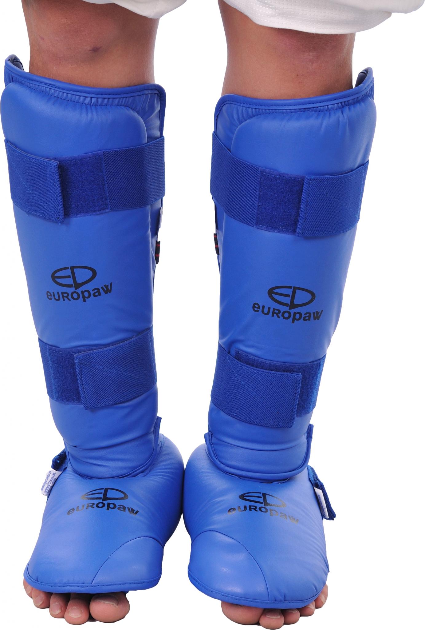 Футы для каратэ голень+стопа синие [L] фото товару