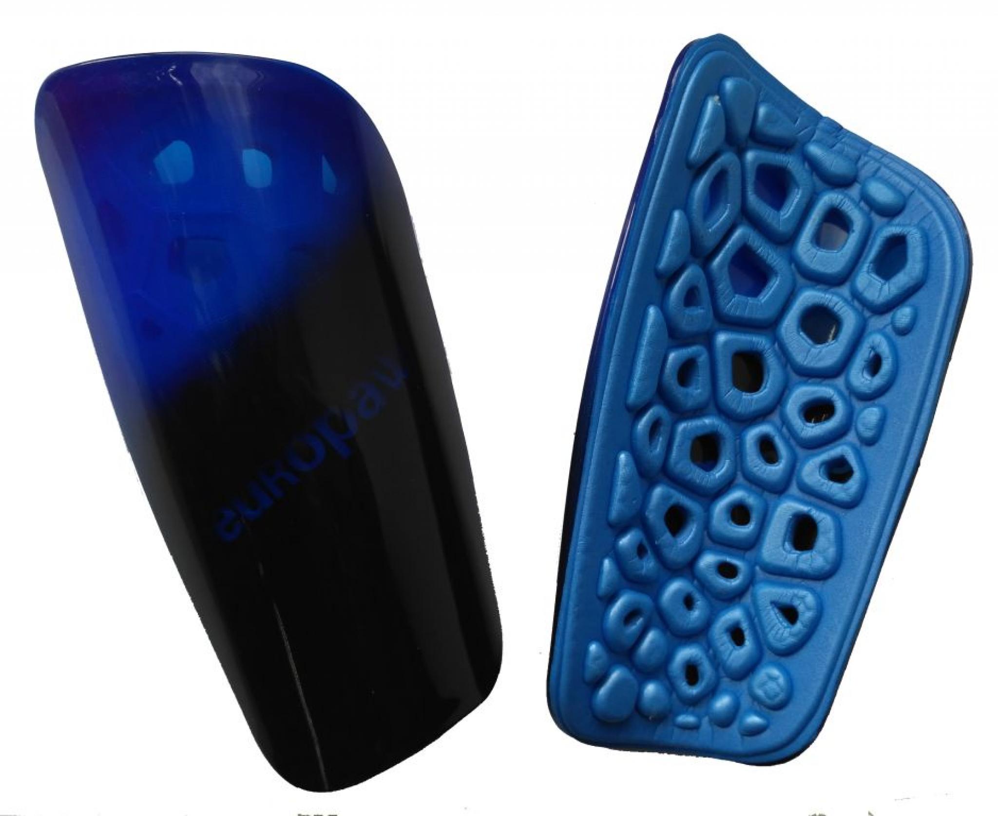 Щитки футбольные Europaw light черно-синие Щитки футбольные Europaw light черно-синие фото товару