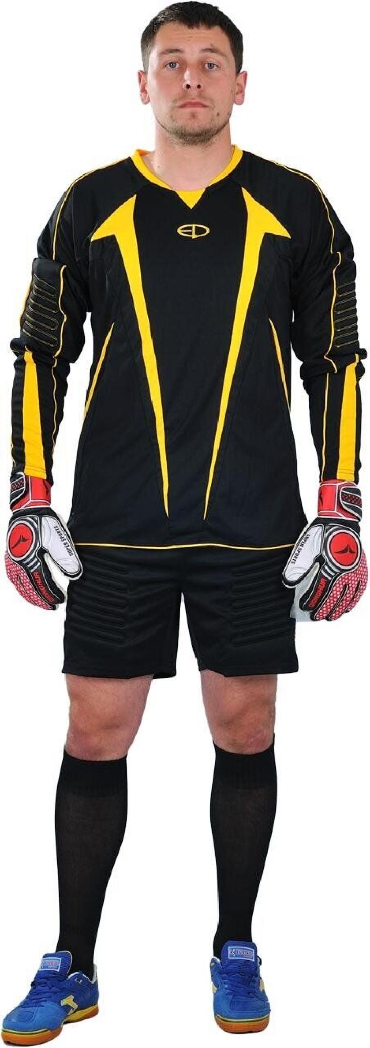 Вратарская форма Europaw черно-желтая с шортами р.56 [4XL] фото товару