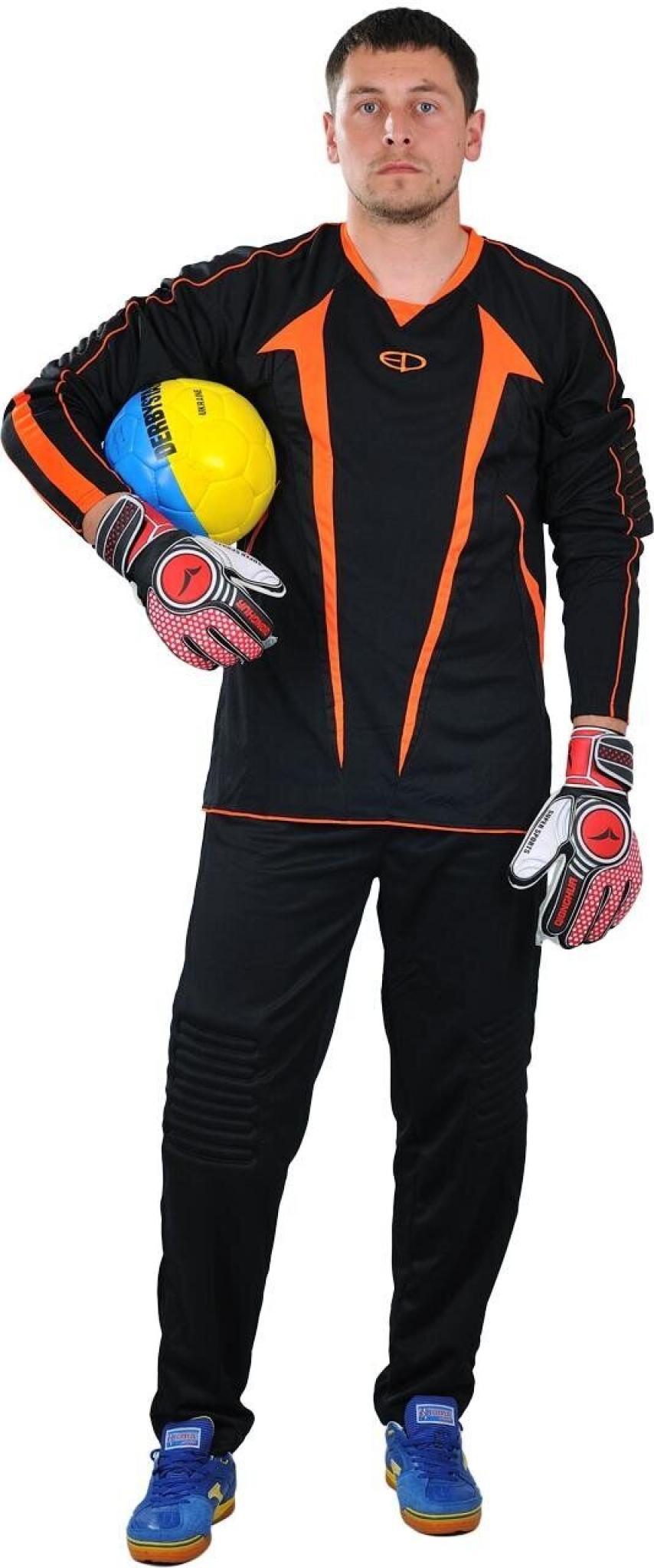 Вратарская форма Europaw черно-оранжевая р.56 [4XL] фото товару