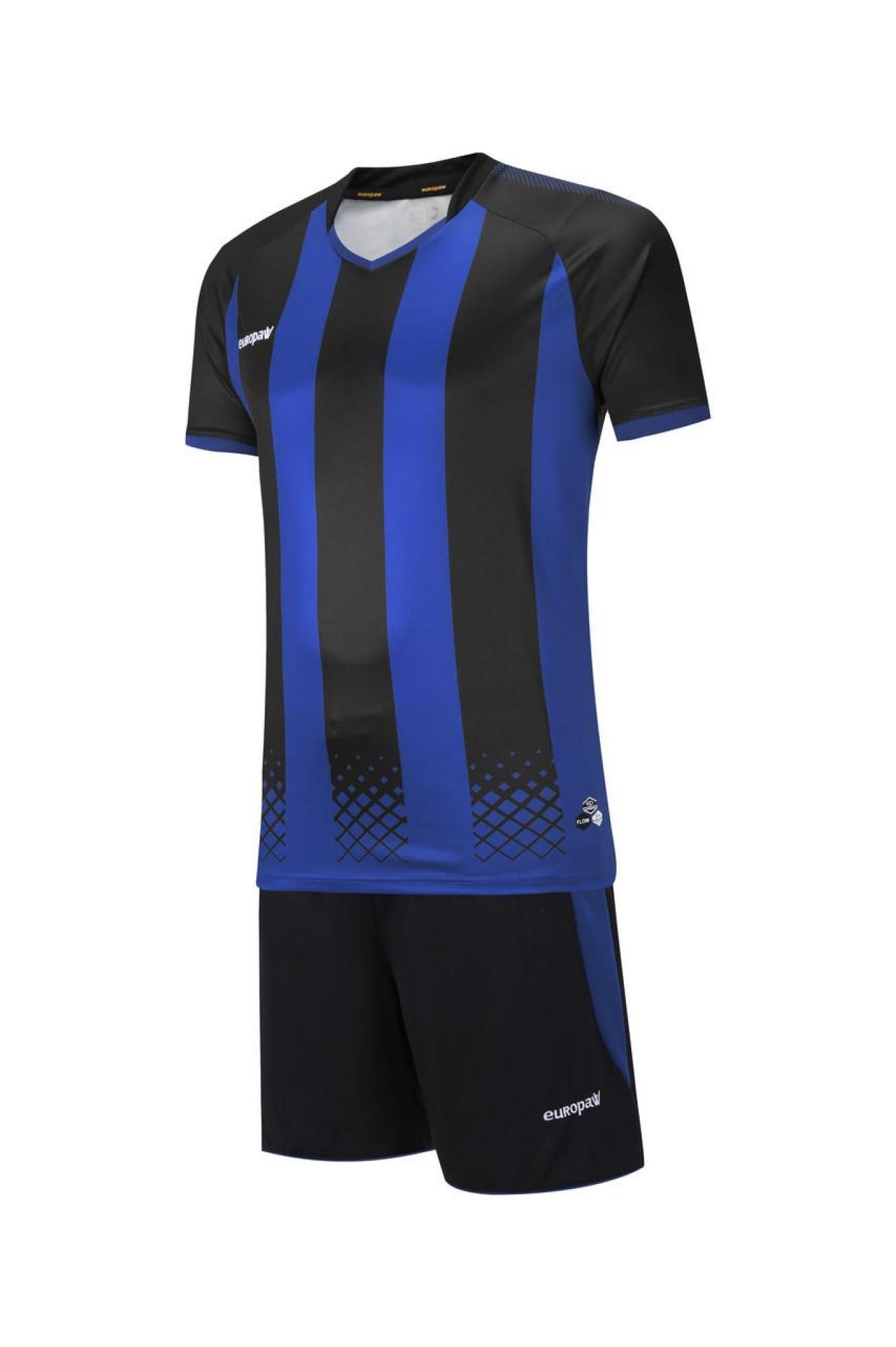 Футбольная форма Europaw 020 черно-синяя [XL] фото товару