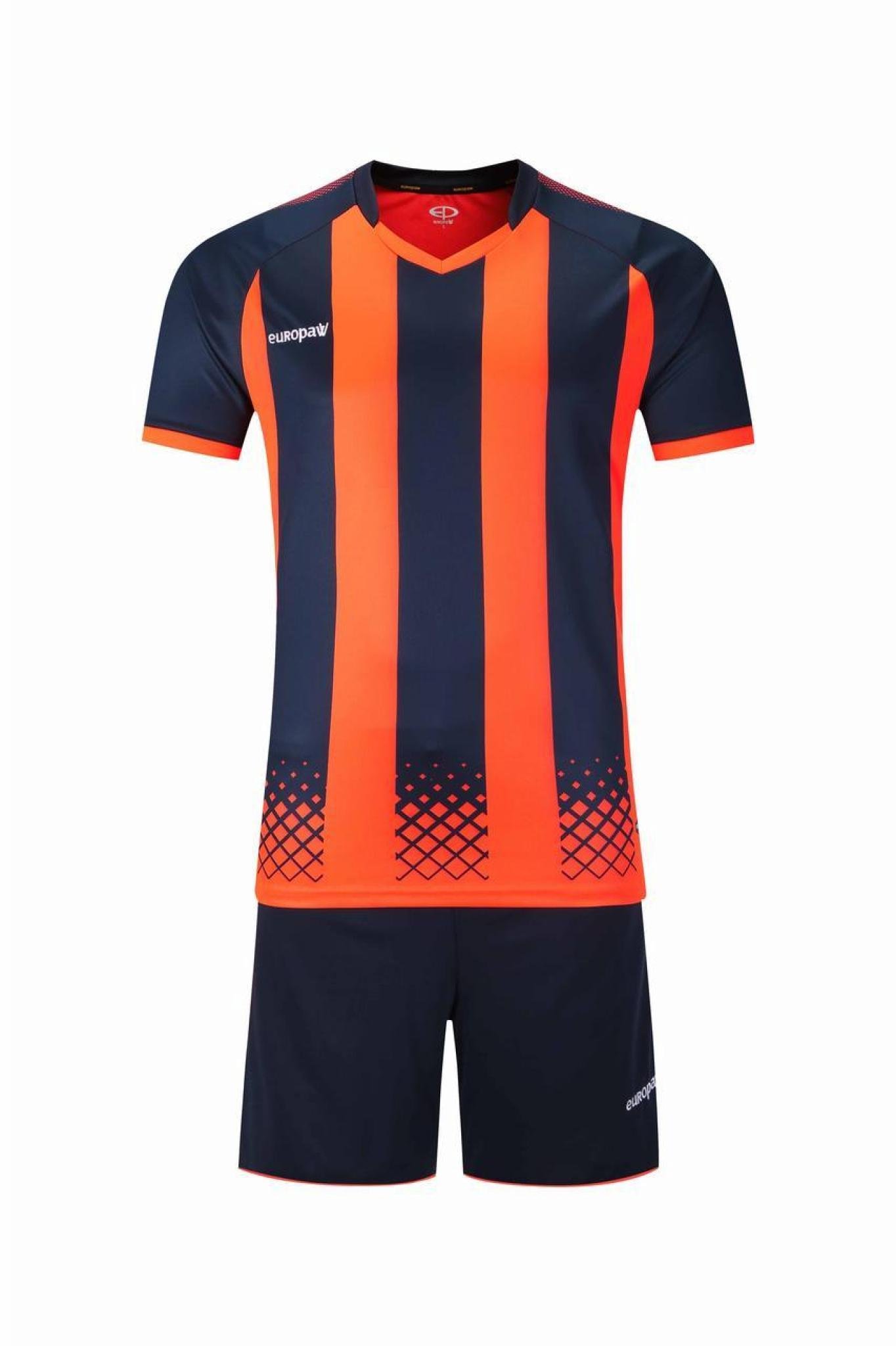 Футбольная форма Europaw 020 т.сине-оранжевая [XL] фото товара