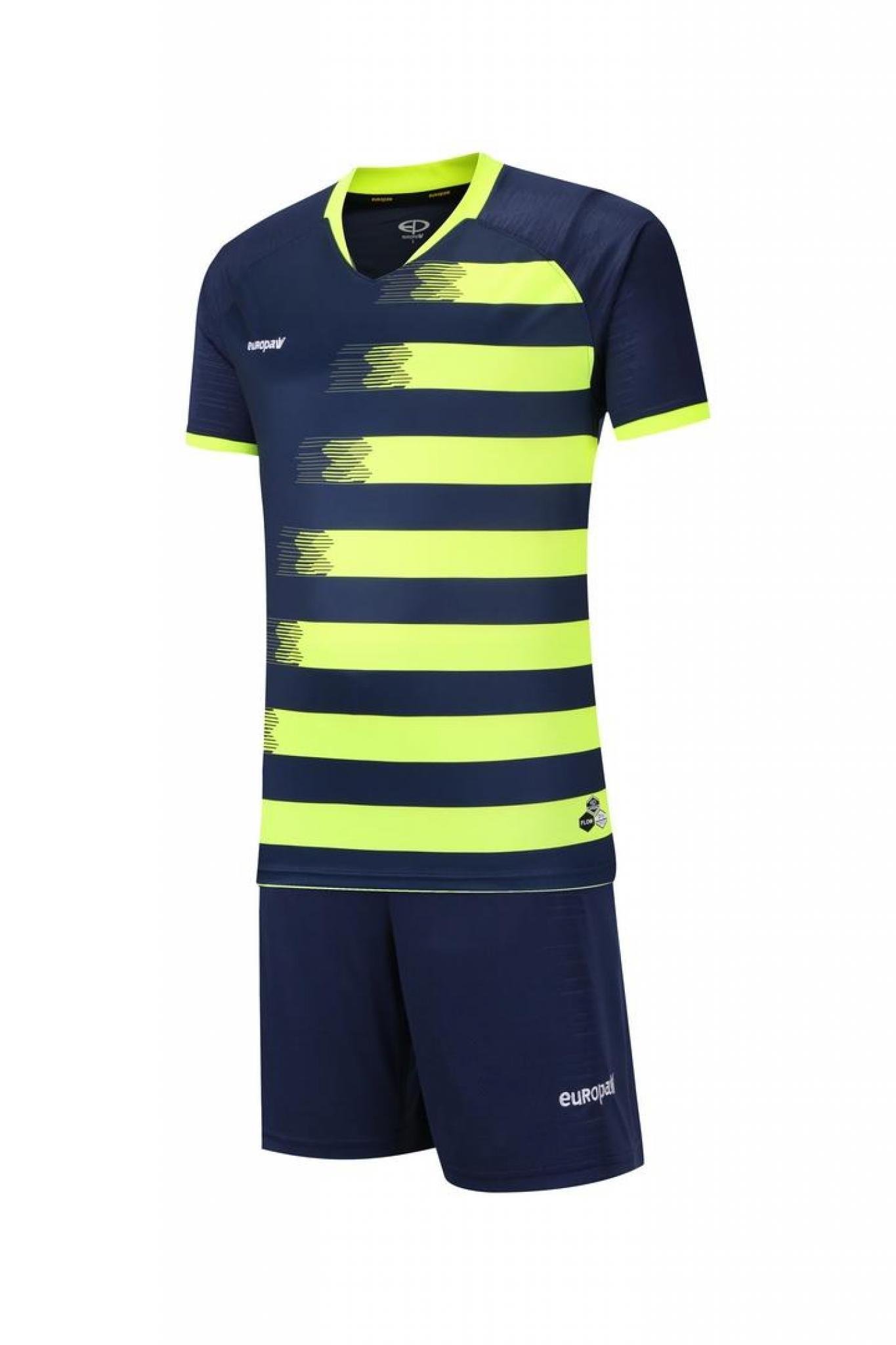 Футбольная форма Europaw 021 т.сине-салатовая [L] фото товару