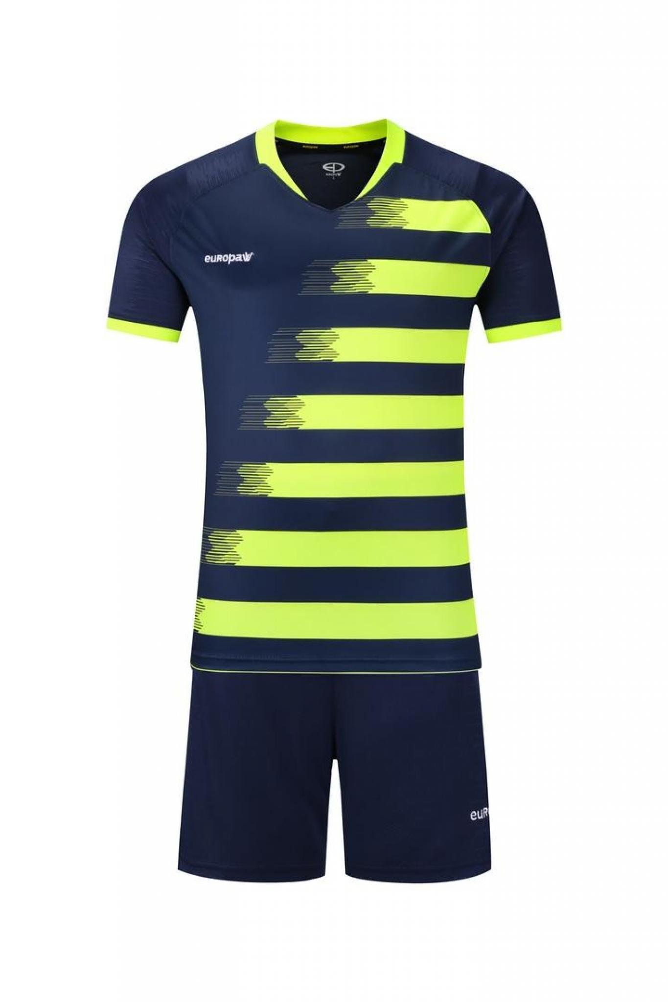 Футбольная форма Europaw 021 т.сине-салатовая [XL] фото товару