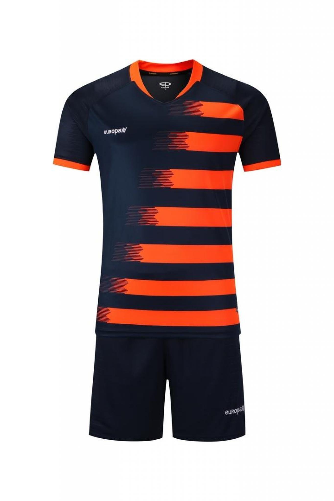 Футбольная форма Europaw 021 т.сине-оранжевая [M] фото товару