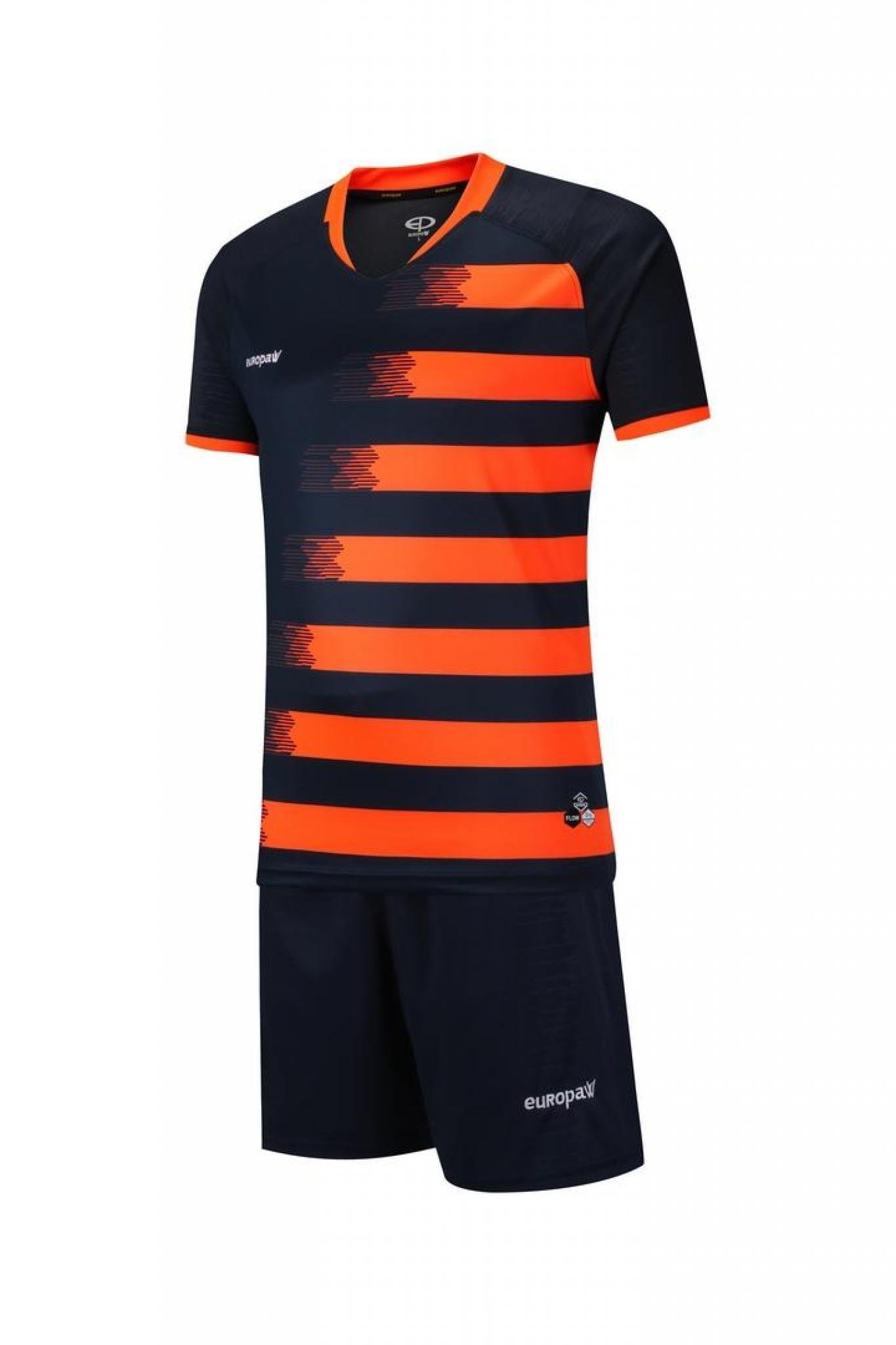 Футбольная форма Europaw 021 т.сине-оранжевая [L] фото товару