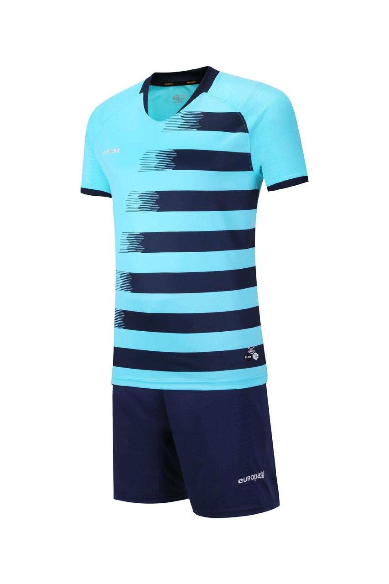 Футбольная форма Europaw 021 бирюзово-т.синяя [M] фото товару