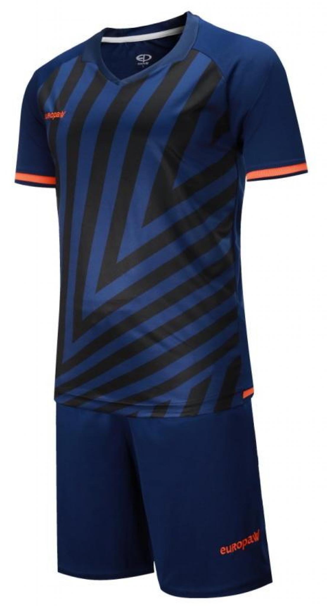 Футбольная форма Europaw 016 т.сине-оранжевая [L] фото товару