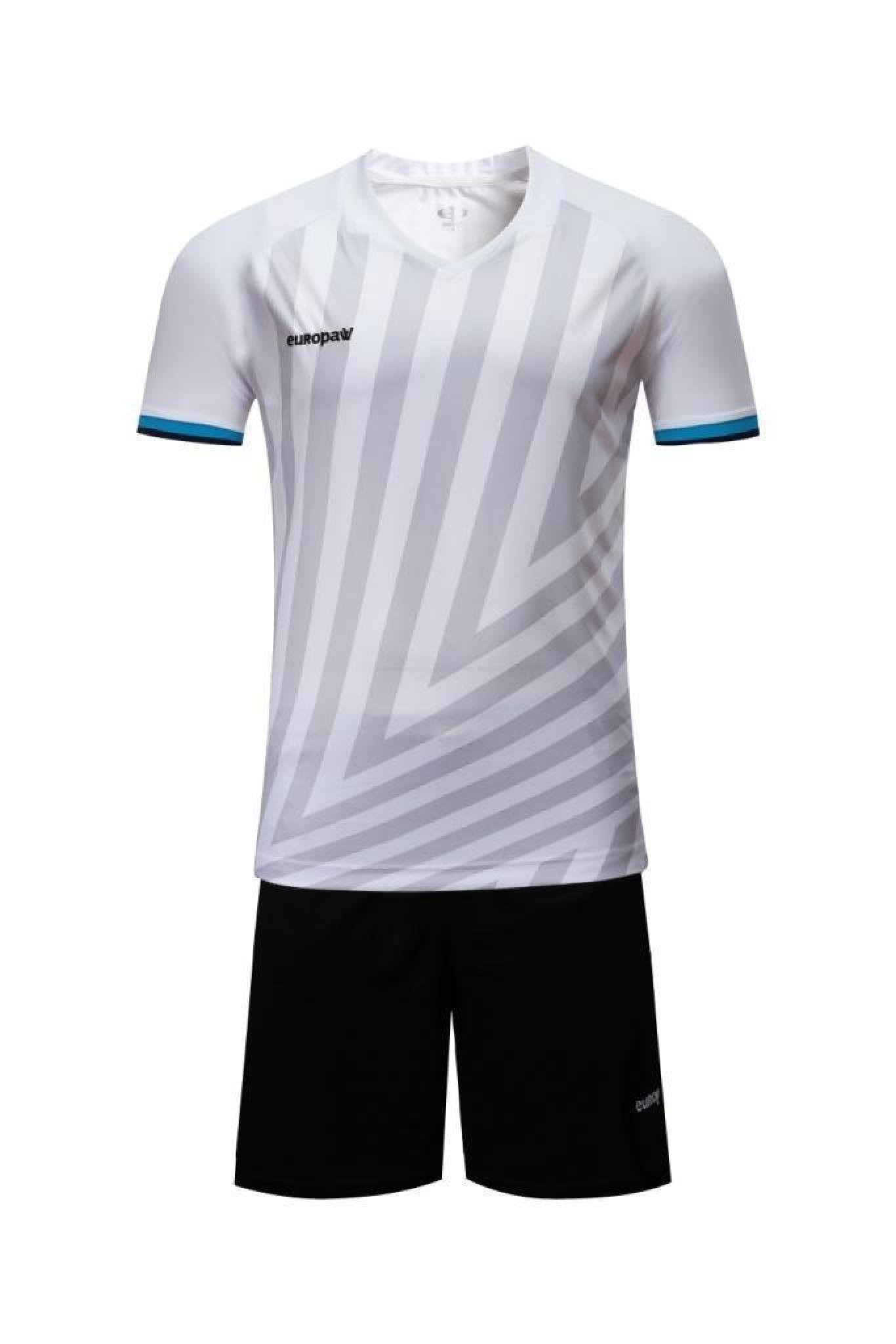 Футбольная форма Europaw 016 бело-черная [S] фото товару