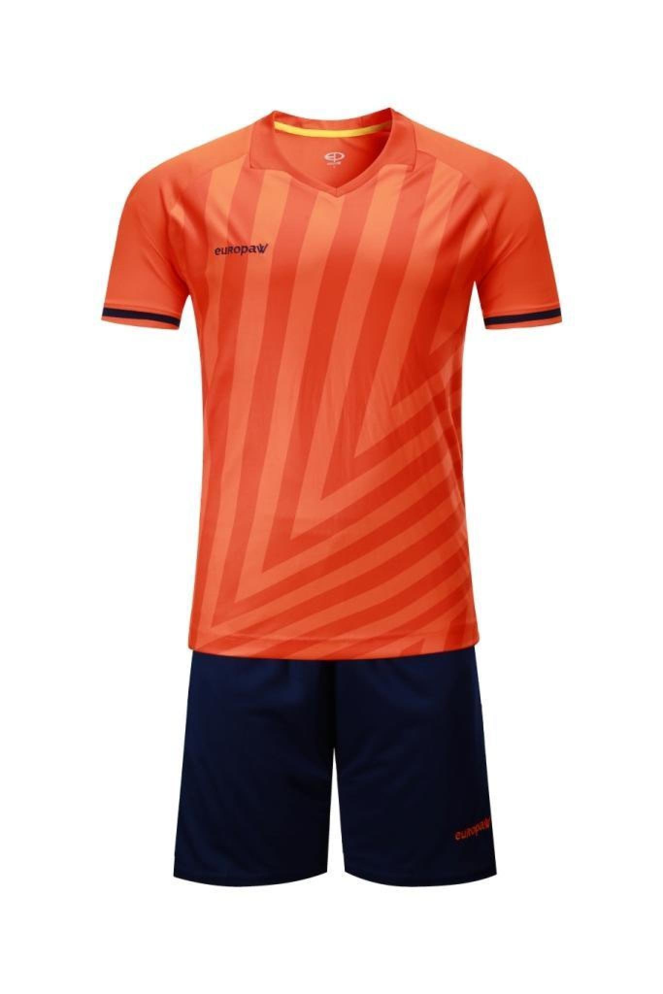 Футбольная форма Europaw 016 коралово-т.синяя [3XS] фото товару