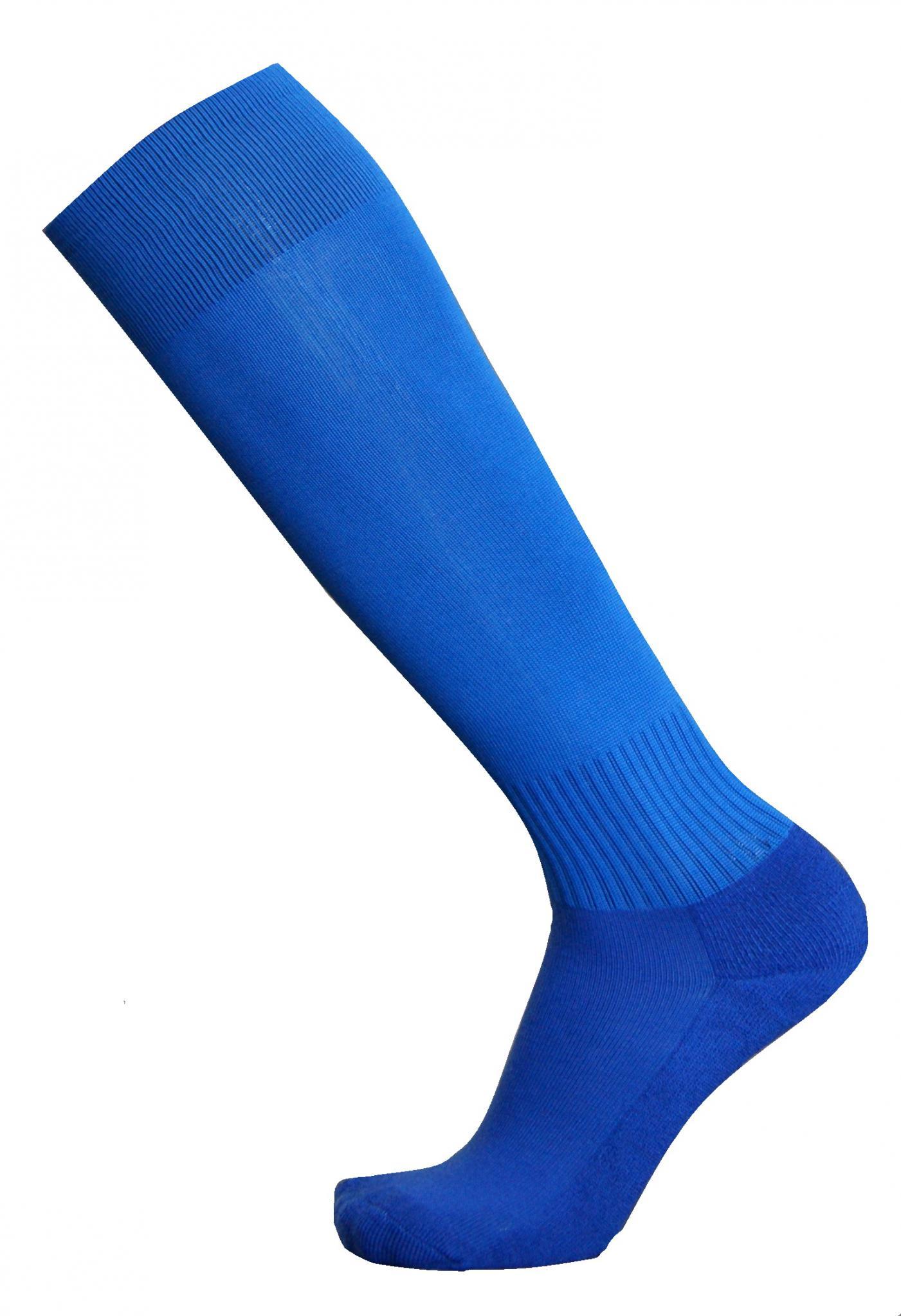 Гетры футбольные Europaw C-004  синие с трикотажным носком [41-45] фото товара