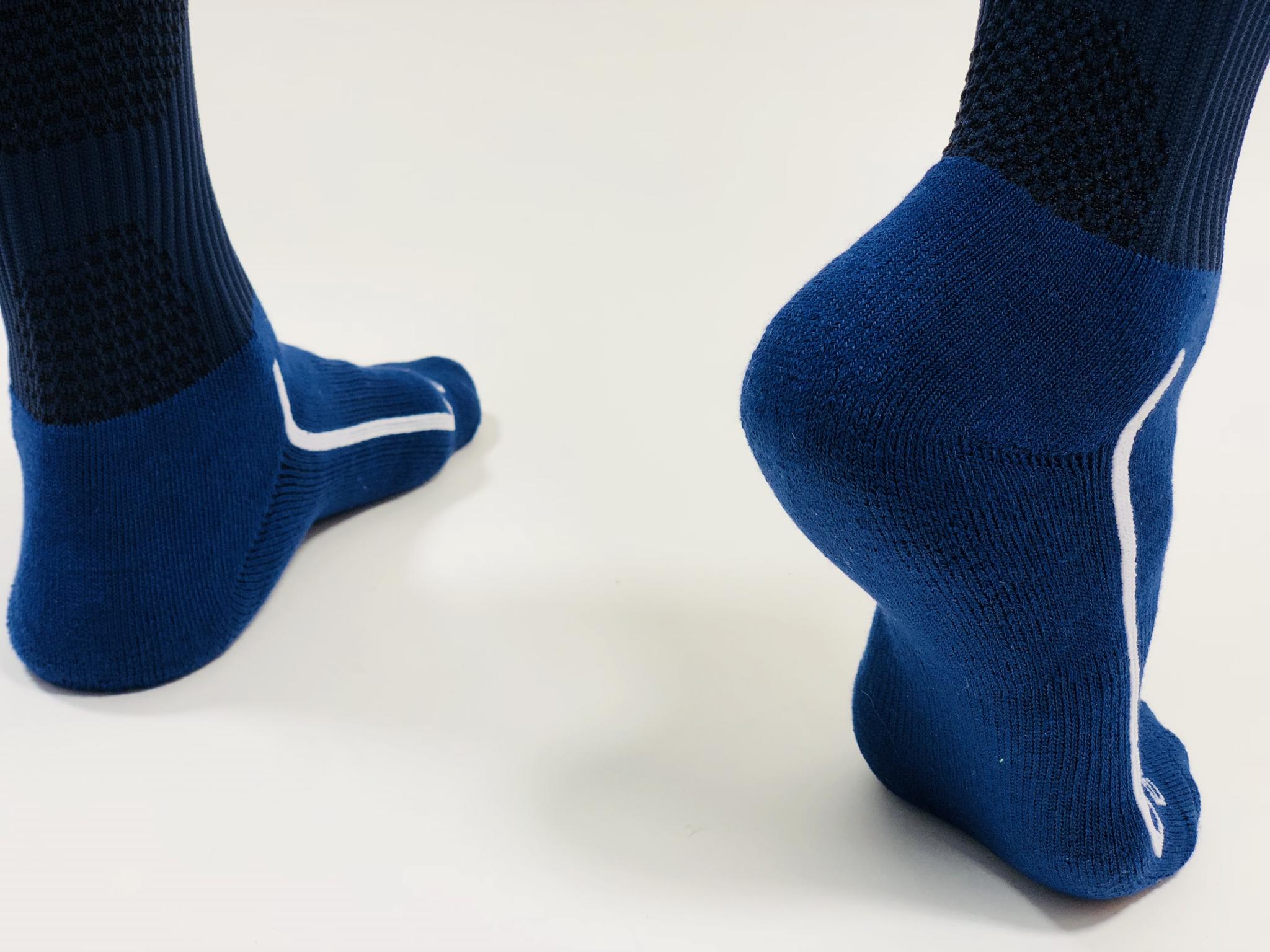 Гетры футбольные Europaw темно-синие с трикотажным носком [41-45] фото товара
