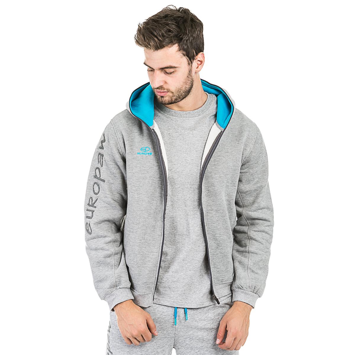 Кофта трикотажная Europaw 16 серая на змейке [2XL] фото товару