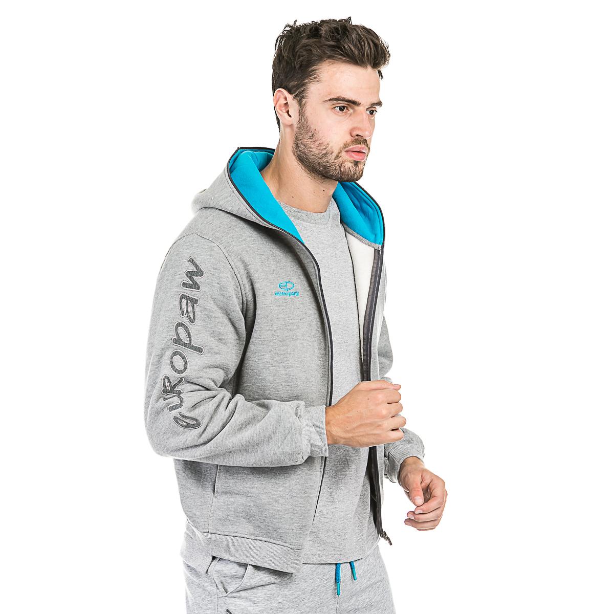 Кофта трикотажная Europaw 16 серая на змейке [2XL] фото товару