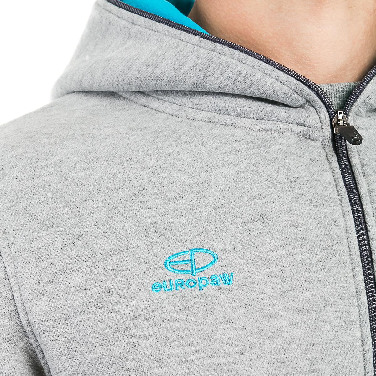 Кофта трикотажная Europaw 16 серая на змейке [2XL] фото товару