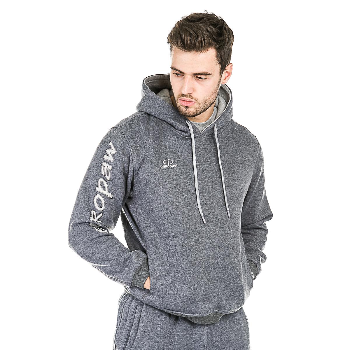 Кофта трикотажная Europaw 16 т.серая на змейке [XL] фото товару