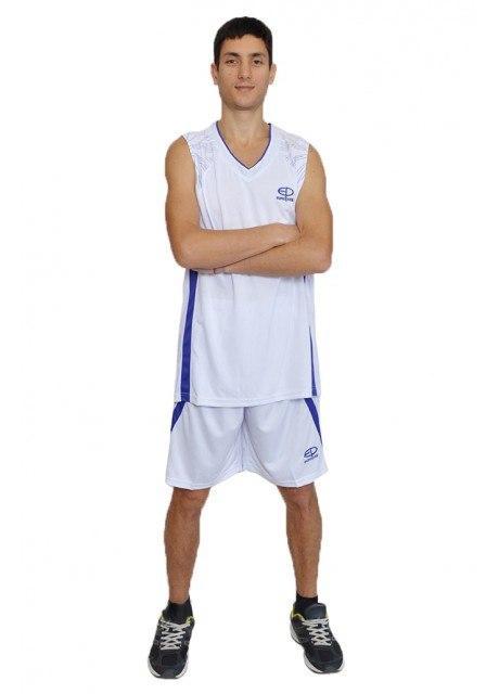 Баскетбольная форма Europaw бело-фиолетовая [2XL] фото товара