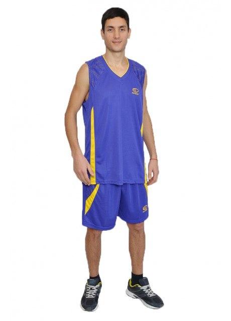 Баскетбольная форма Europaw фиолетово-желтая [2XL] фото товару