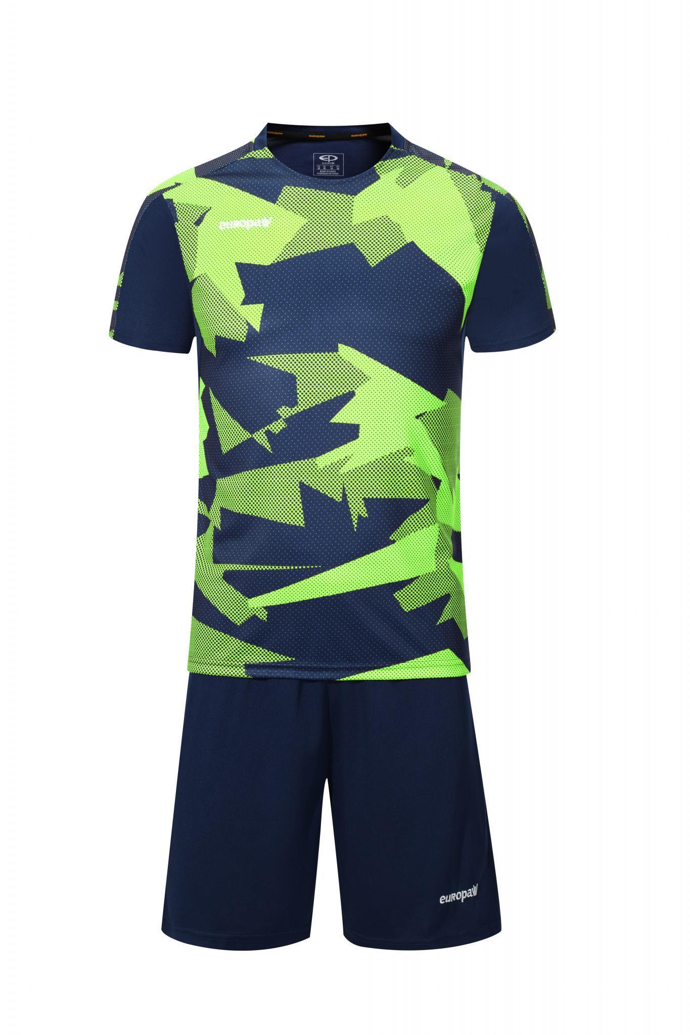 Футбольная форма Europaw 022 т.сине-салатовая [L] фото товара