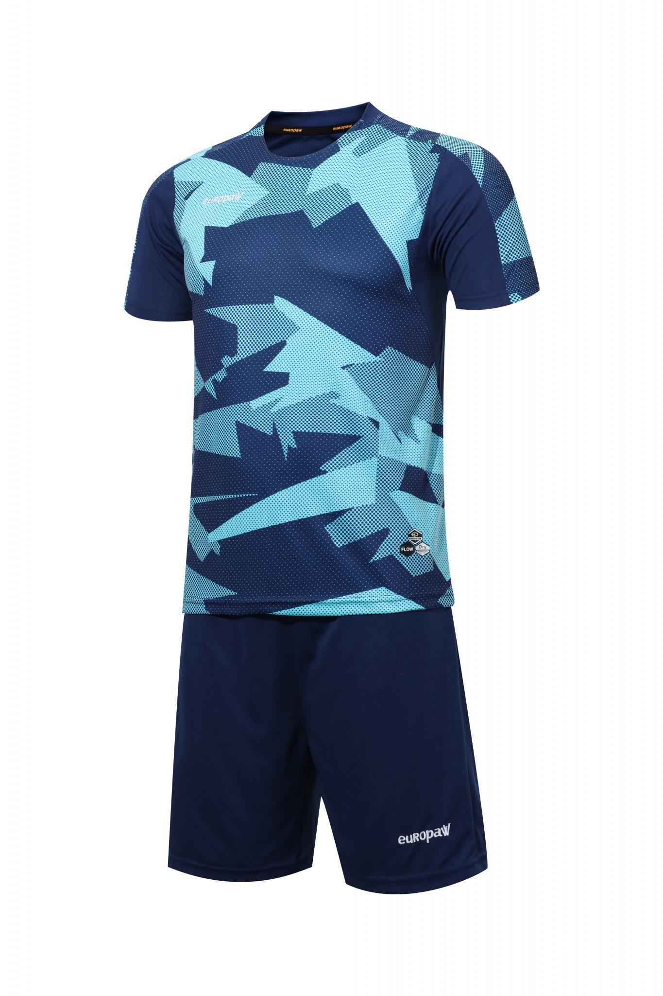 Футбольная форма Europaw 022 т.сине-бирюзовая [L] фото товара