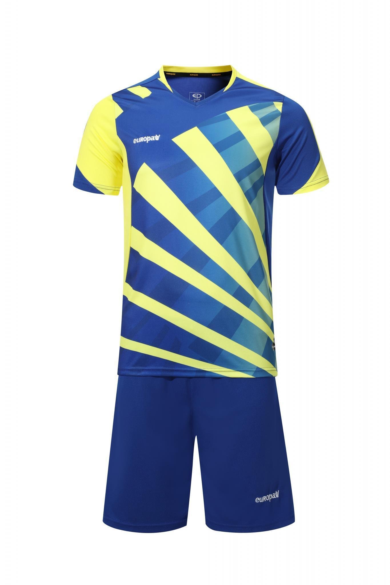 Футбольная форма Europaw 023 сине-желтая [XL] фото товара