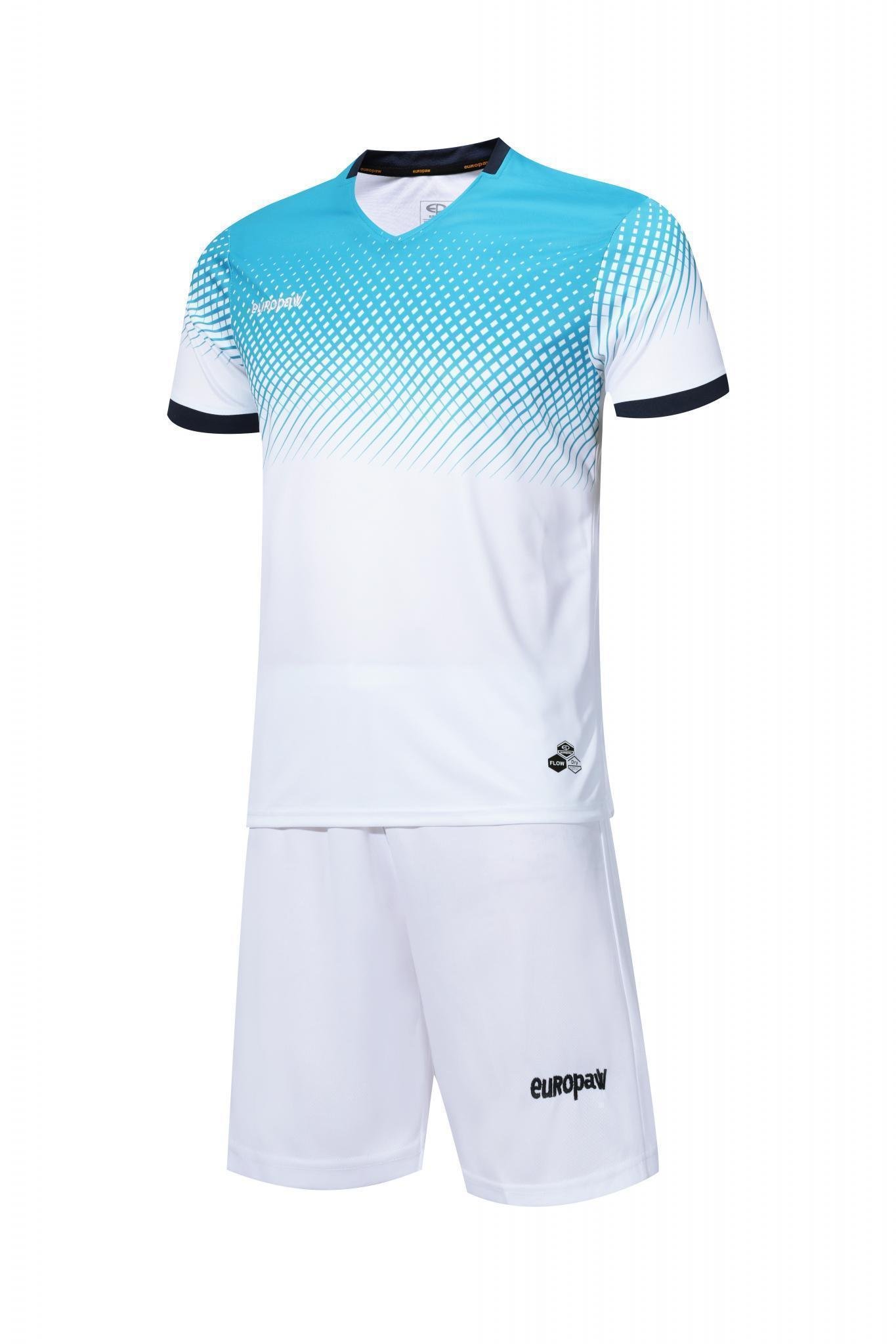 Футбольная форма Europaw 024 бело-голубая [M] фото товару