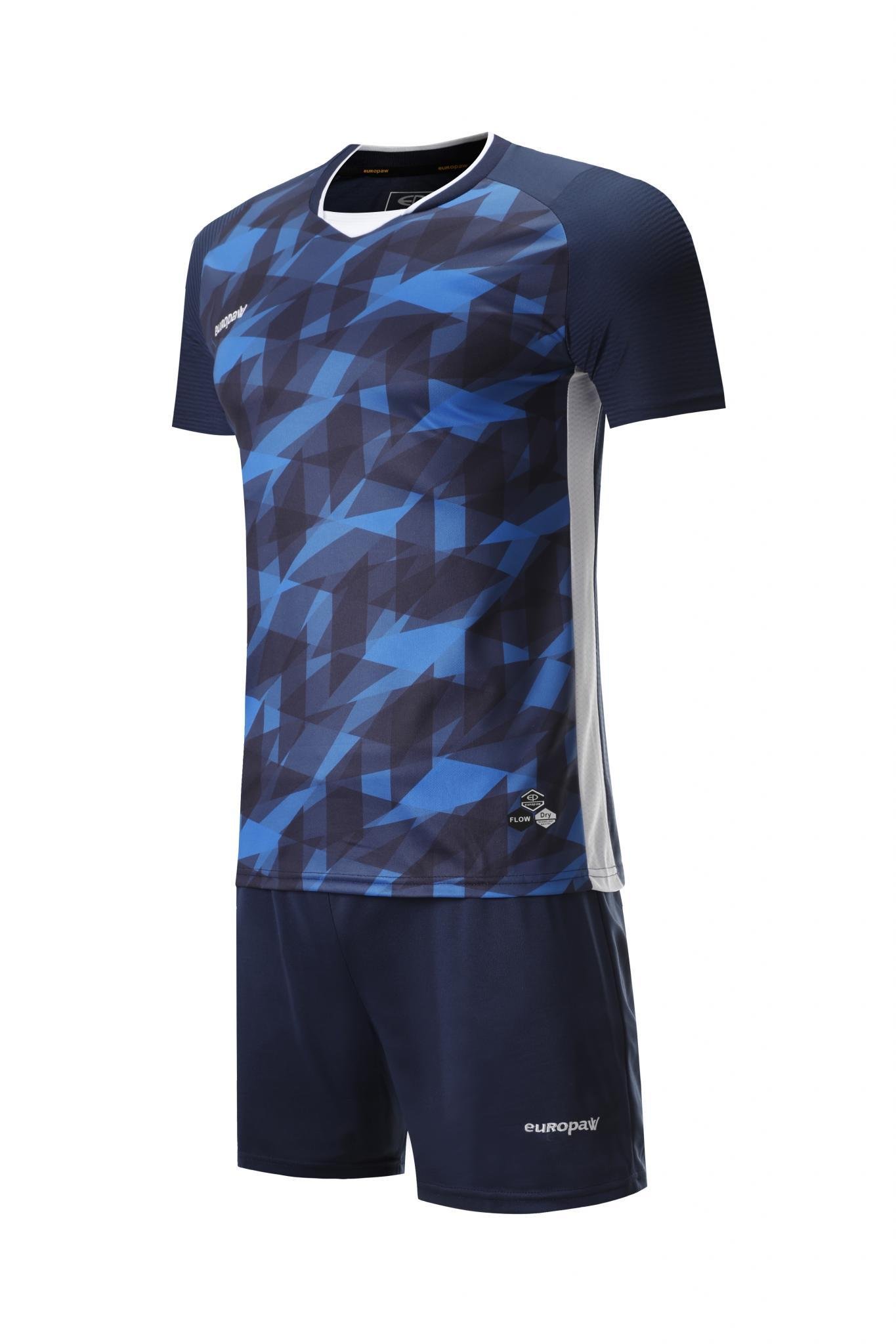Футбольная форма Europaw 027 т.сине-синяя [XL] фото товару