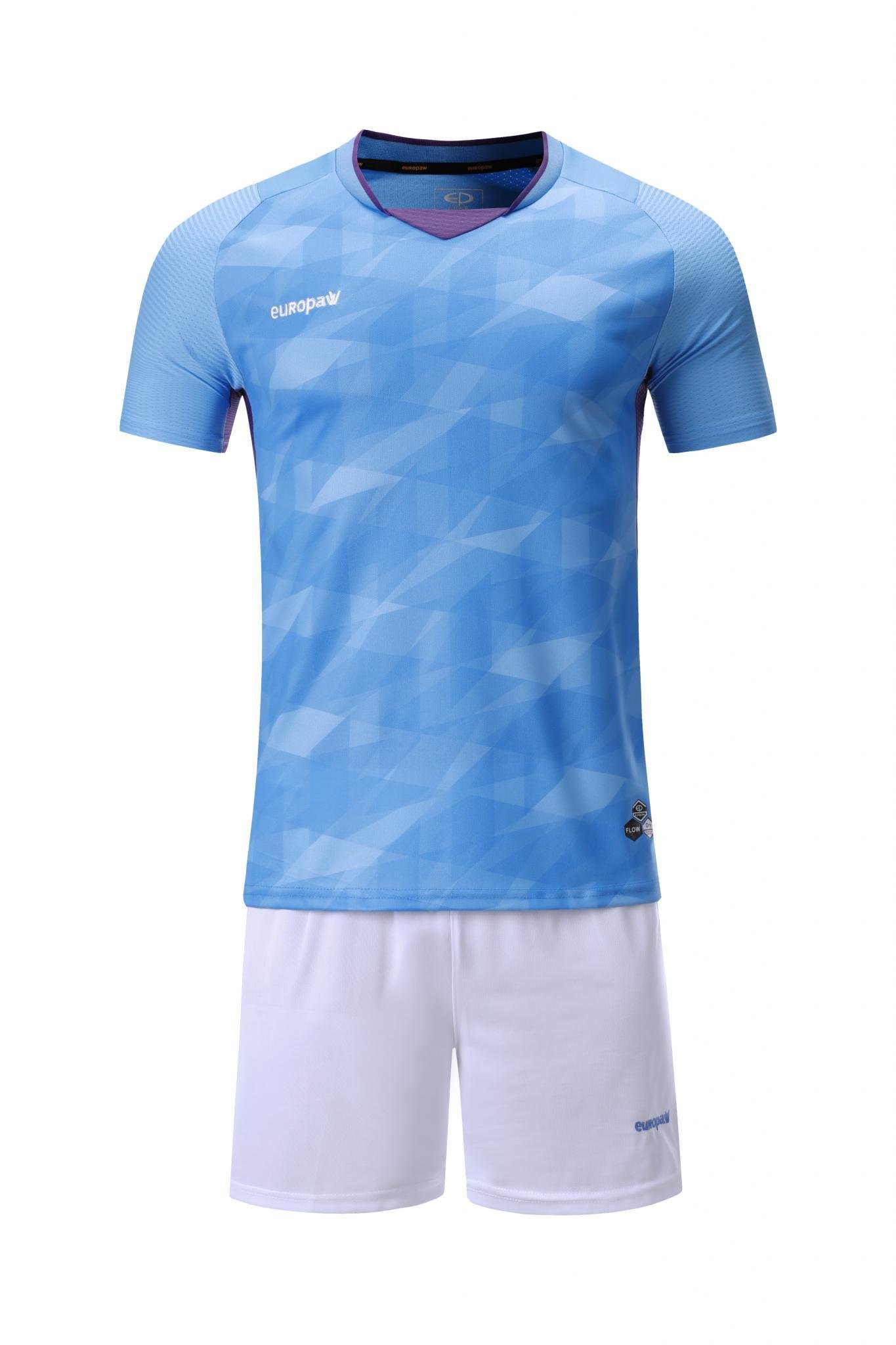 Футбольная форма Europaw 027 голубо-белая [XL] фото товару