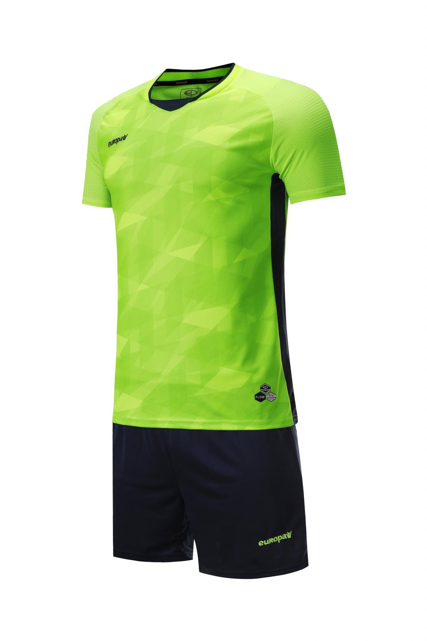 Футбольная форма Europaw 027 салатово-т.синяя [L] фото товару