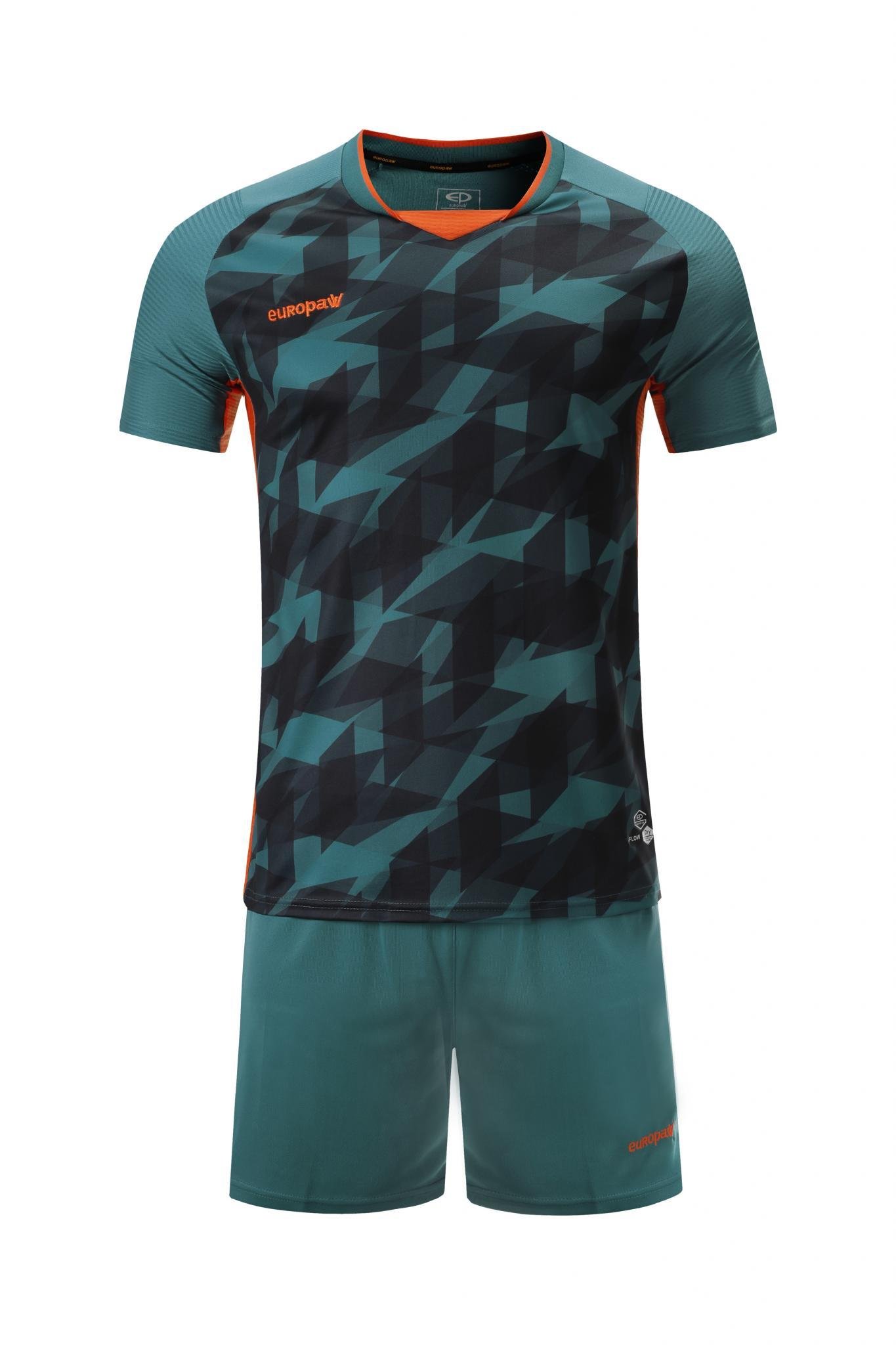 Футбольная форма Europaw 027 т.зелено-оранжевая [M] фото товару
