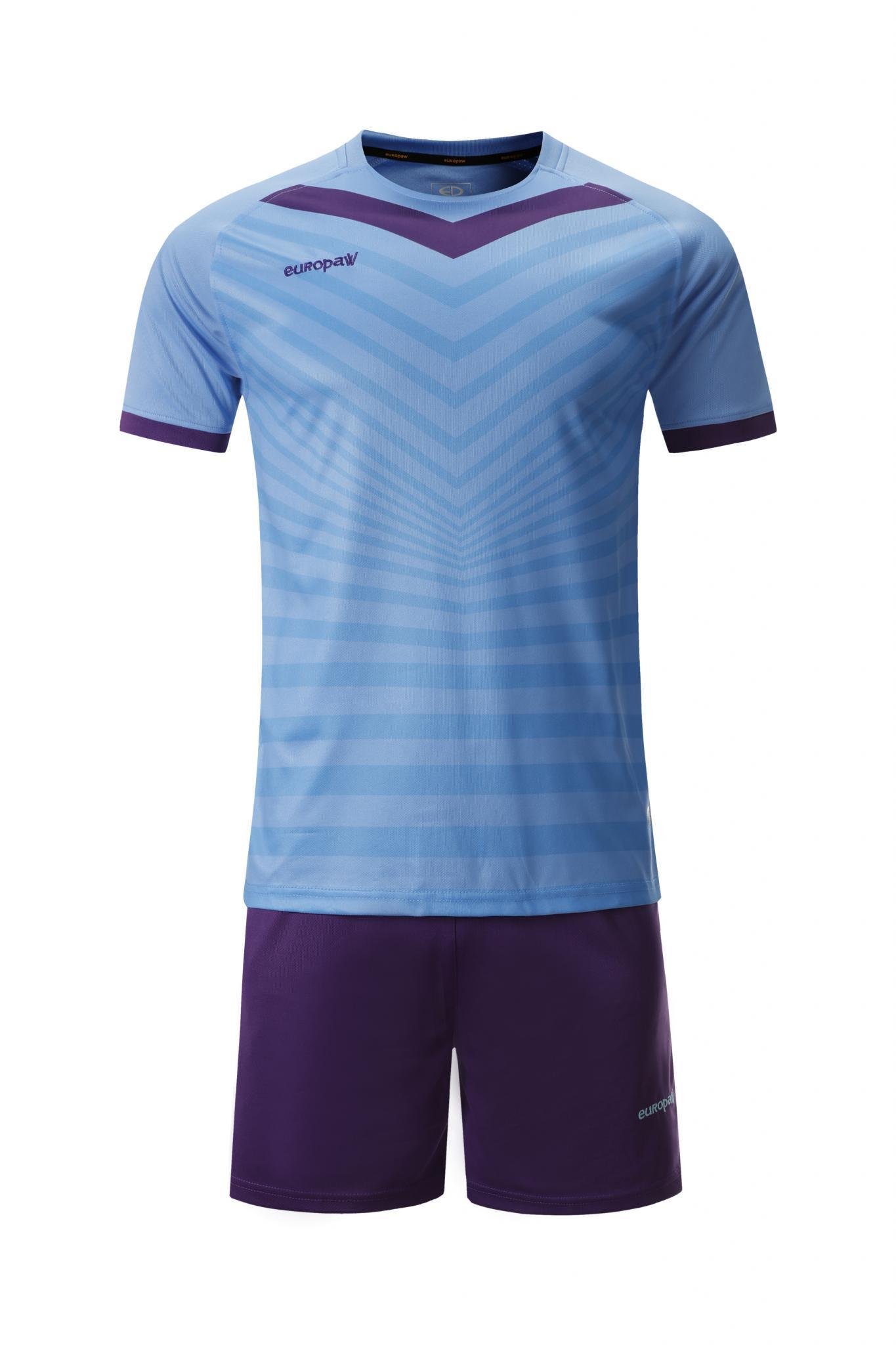 Футбольная форма детская (kid) Europaw 026 голубо-фиолетовая [XS] фото товару
