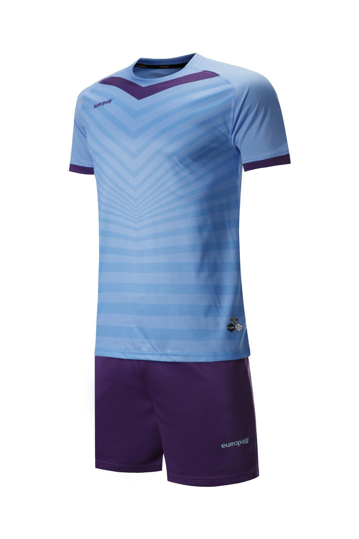 Футбольная форма детская (kid) Europaw 026 голубо-фиолетовая [XS] фото товару