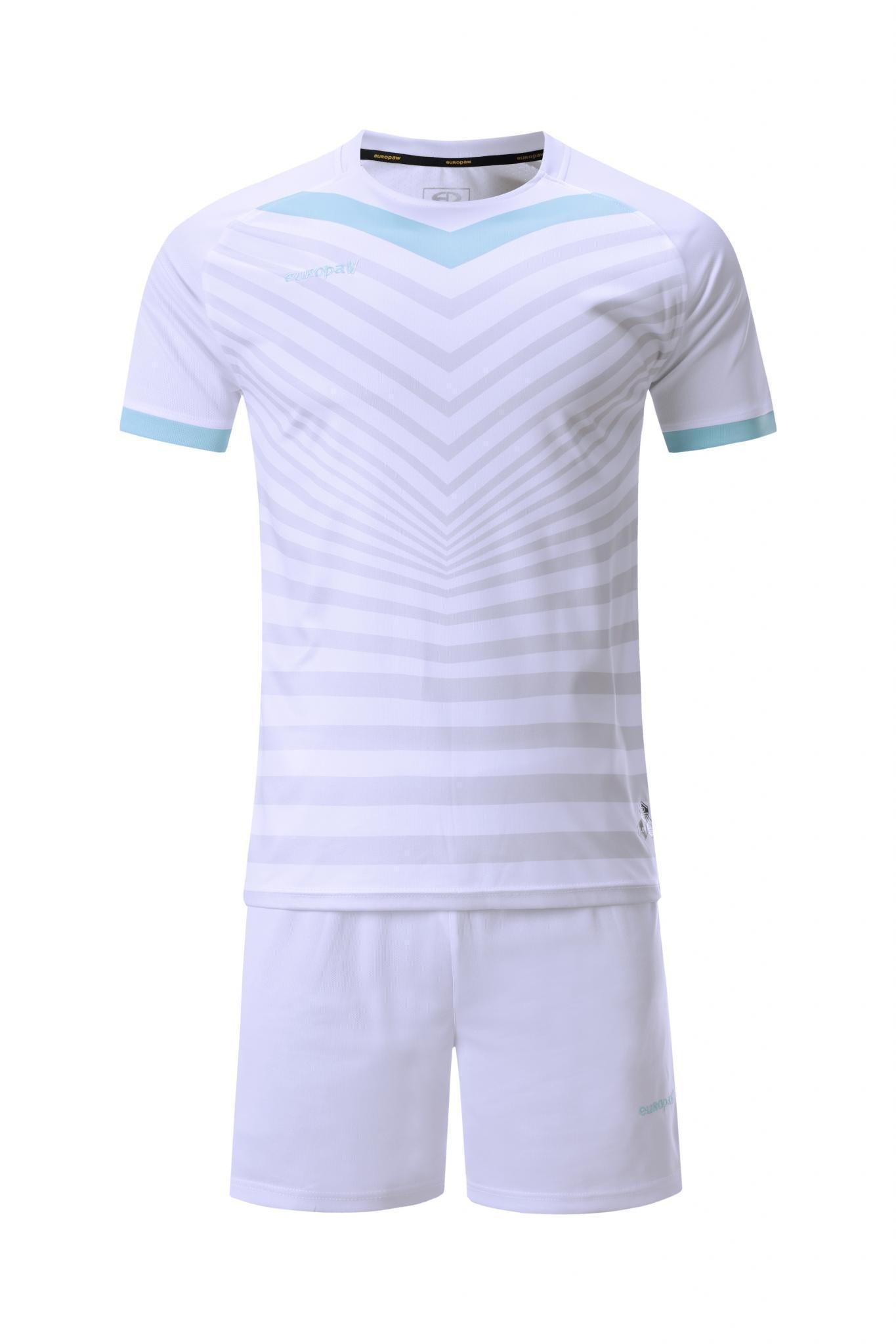 Футбольная форма детская (kid) Europaw 026 бело-голубая [XS] фото товару