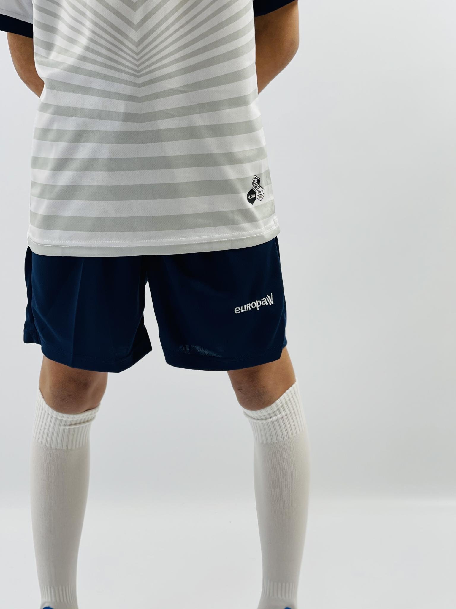 Футбольная форма детская (kid) Europaw 026 бело-т.синяя [XS] фото товара