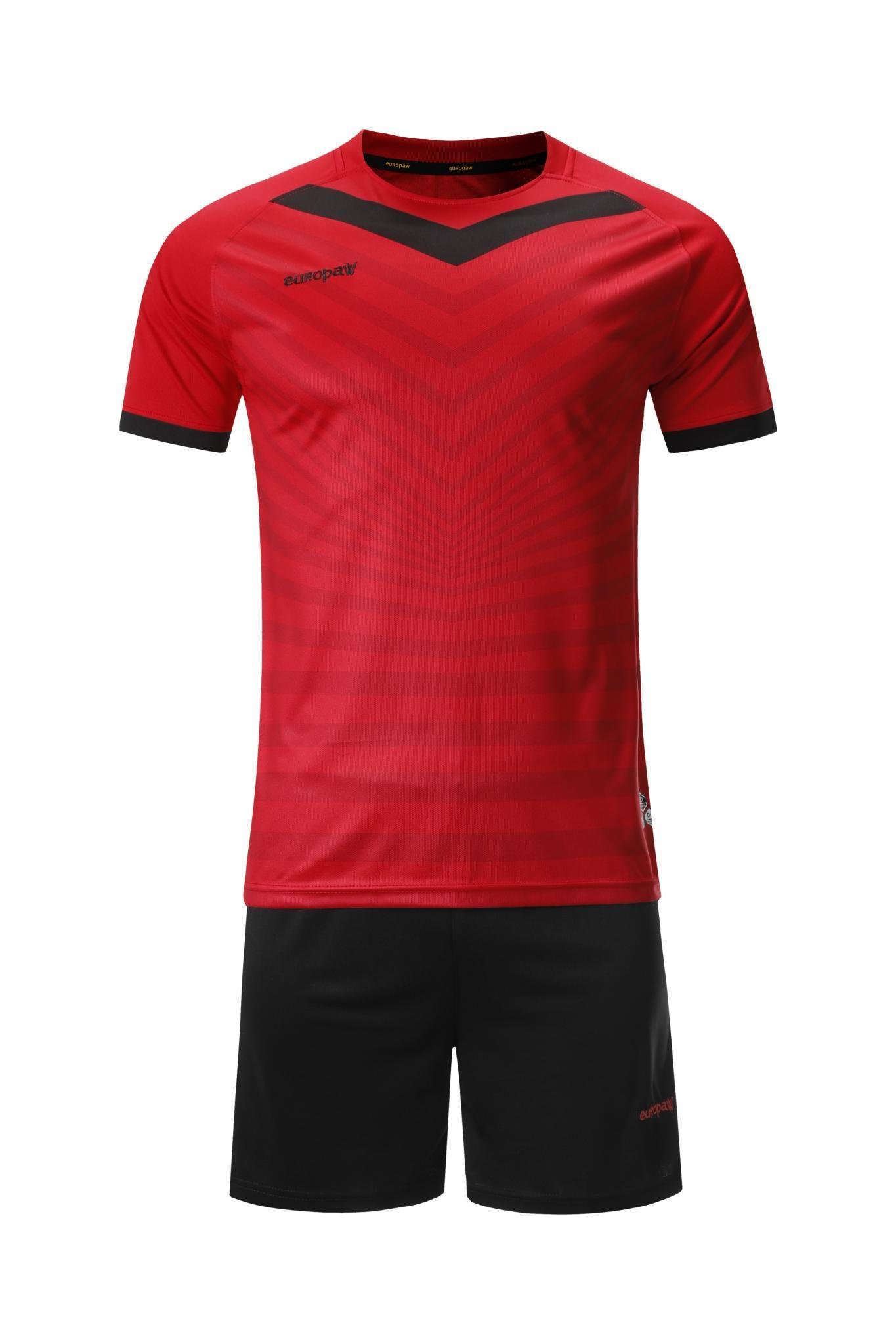 Футбольная форма детская (kid) Europaw 026 красно-черная [XS] фото товару